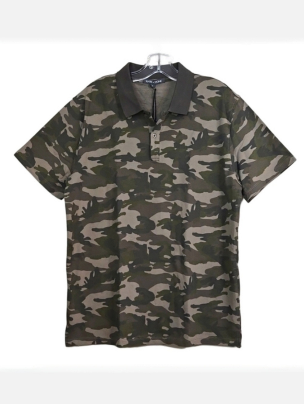 Slate & Stone Men's Cotton Camo Print Polo, Size XL ~ NWT
